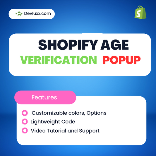 Shopify Age Verification Popup Without Any App