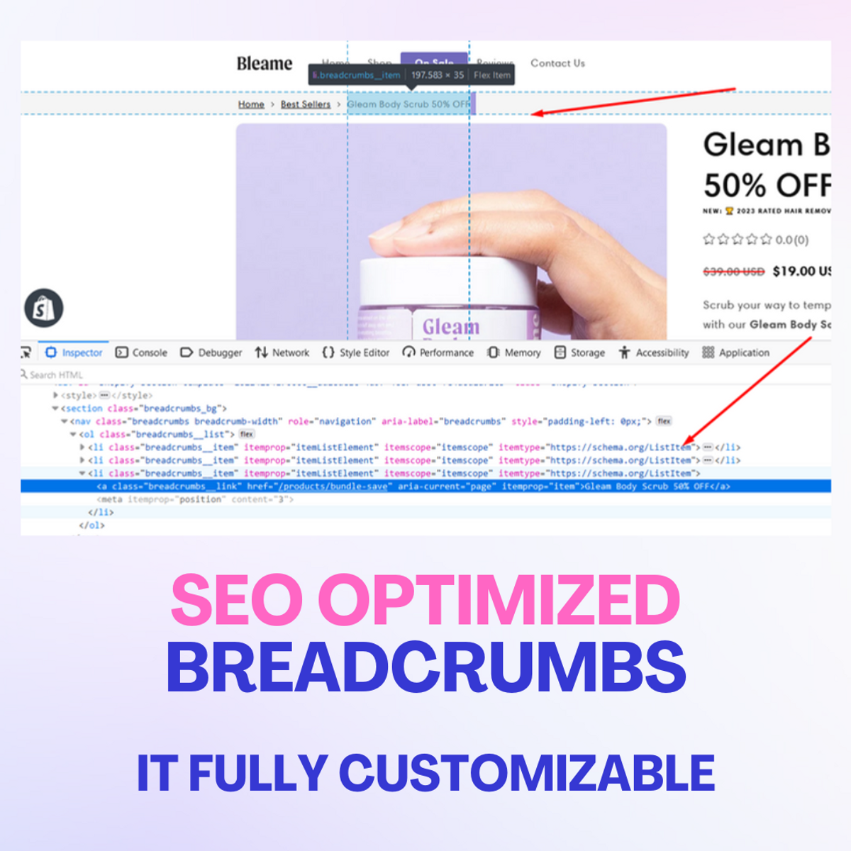 Shopify Dawn Theme Breadcrumbs - Fully SEO Optimized