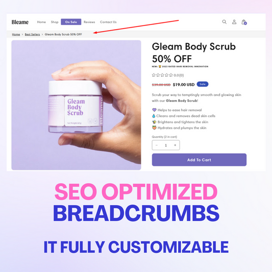 Shopify Dawn Theme Breadcrumbs - Fully SEO Optimized