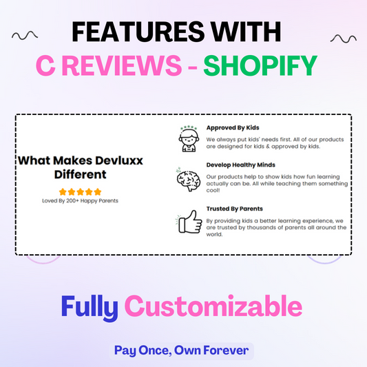 Feature with Customers Reviews Shopify Section